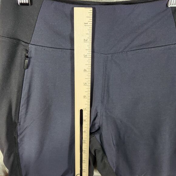 Athleta Womens Size 4 Highline Hybrid Summer Tight Pants Blue‎ Zipper Pocket - Picture 8 of 8
